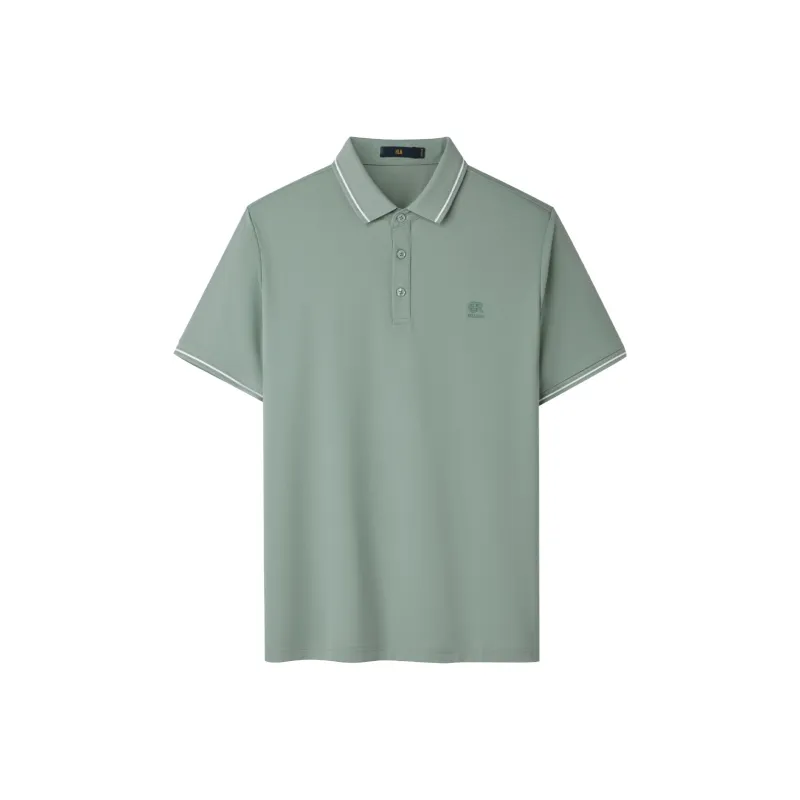 HLA Polo Shirts Men Pea Green 48-0