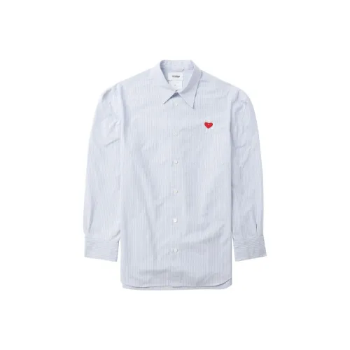 Doublet Robot Shoulder Striped Cotton Shirt