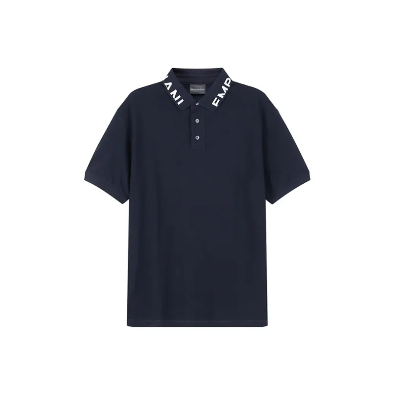 EMPORIO ARMANI SS23 Polo Shirt Men's Navy-0