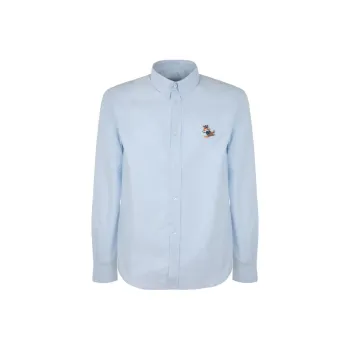 Maison Kitsune Shirts Men Blue