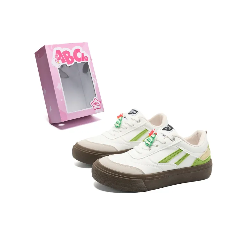 ABCIO Skateboard Shoes Women's Low Top One Bite Apple/One Sip Persimmon-6