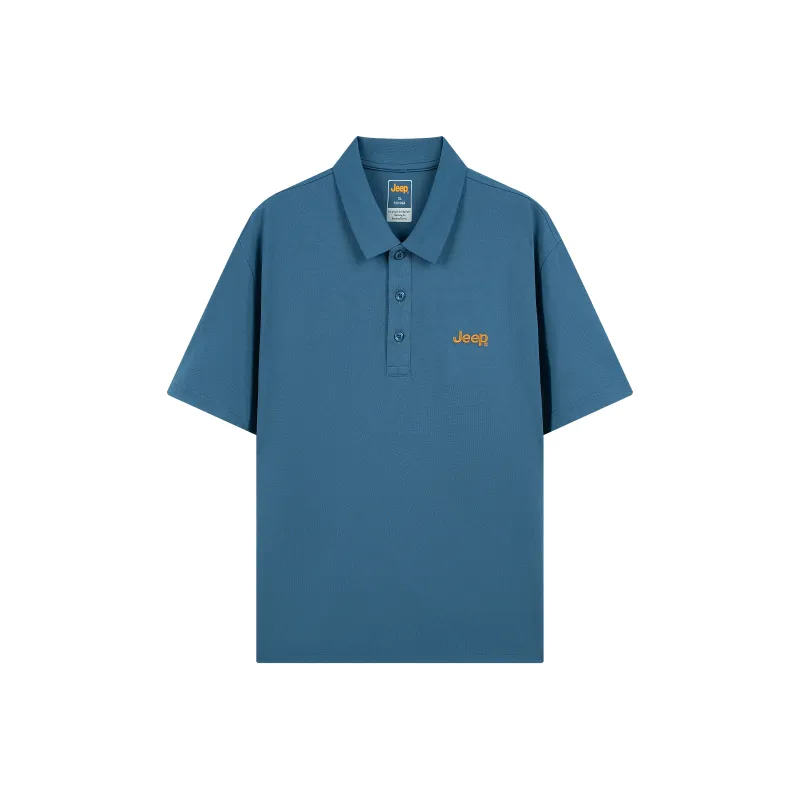 Jeep Polo Shirt Unisex Denim Blue-0