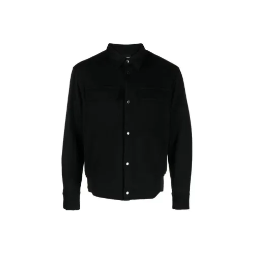 EMPORIO ARMANI Brushed Button Down Shirt Jacket