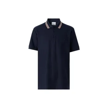 Burberry Logo Embroidered Short Sleeved Polo Shirt