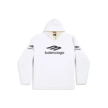 Balenciaga FW24 Sweatshirt Loose Fit Style Unisex White
