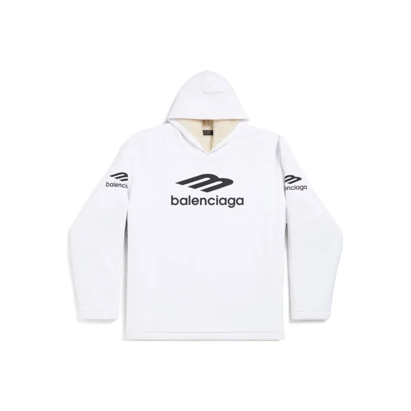 Balenciaga FW24 Sweatshirt Loose Fit Unisex White-0
