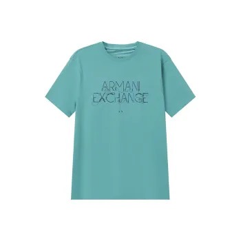 ARMANI EXCHANGEAE SS24 T Shirt Men's Blue Green