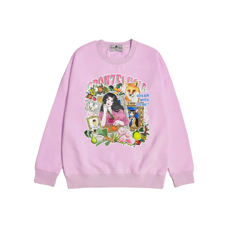 Bronze Lucia Sweatshirt Unisex Violet-0