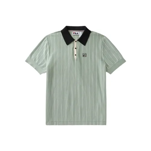 FILA BB1 Polo Shirt Men's Iceberg Green/Black/Whitecap Gray | ICEBERG GREEN/BLACK/WHITECAP GRAY