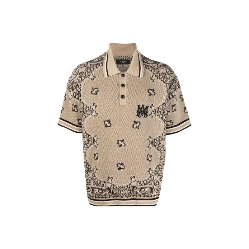 AMIRI Polo Shirts Men Wheat Brown-0