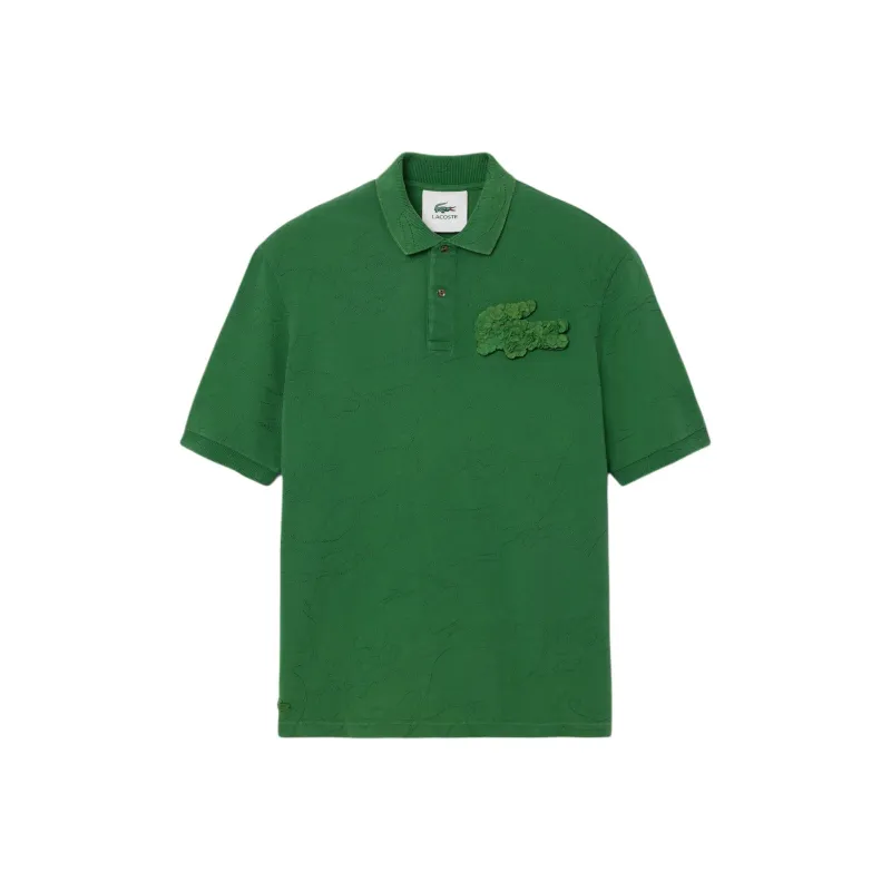 LACOSTE Crocodile appliqué Polo Shirt-0
