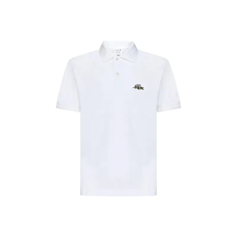 LACOSTE Logo-patch Organic Cotton Polo Top-0