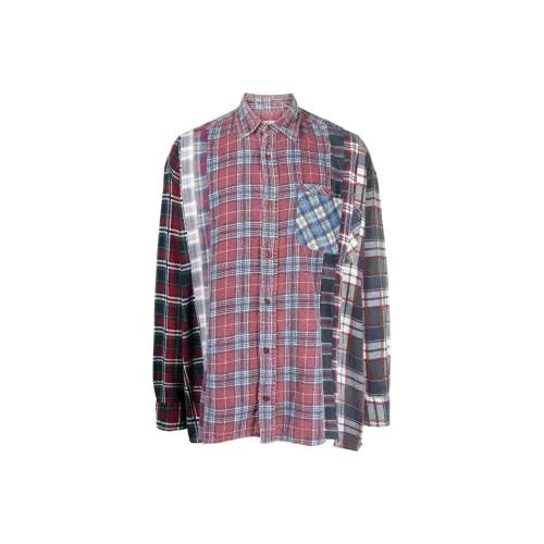 jean brillant marque patrice breal 7 Cuts Zipped Wide Reflection Shirt