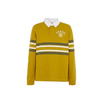 COACH SS23 Polo Shirt Men's Yellow