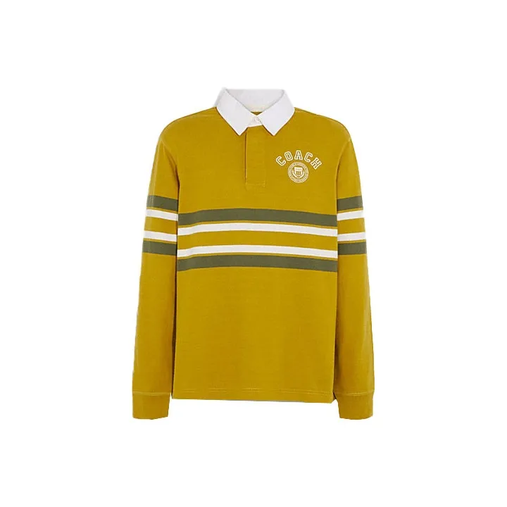 COACH SS23 Polo Shirt Men's Yellow-0
