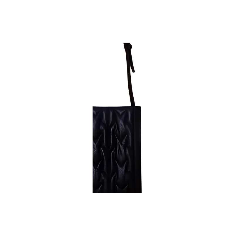 Julychagall Calfskin Crossbody Bag Shoulder Bag Small Size Unisex Black-3
