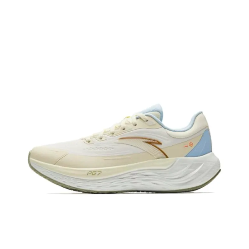 Anta Travel Step PG7 Rebound Low Top City Commute Running Shoes Women's Ecru-0