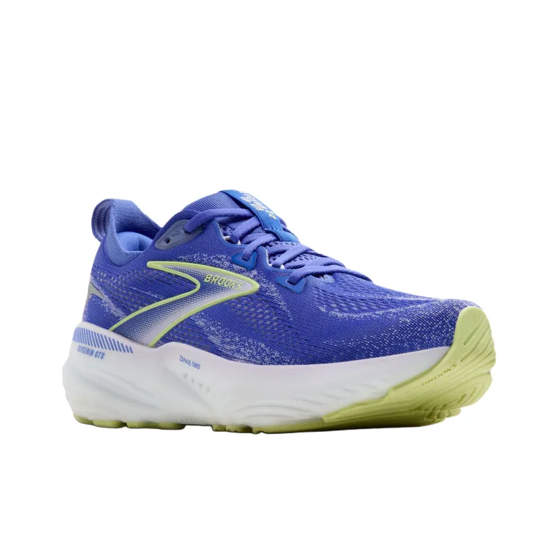 Brooks Glycerin GTS 22 Anti Slip Wear Resistant Low Top Casual Running Shoes Women's Blue-3