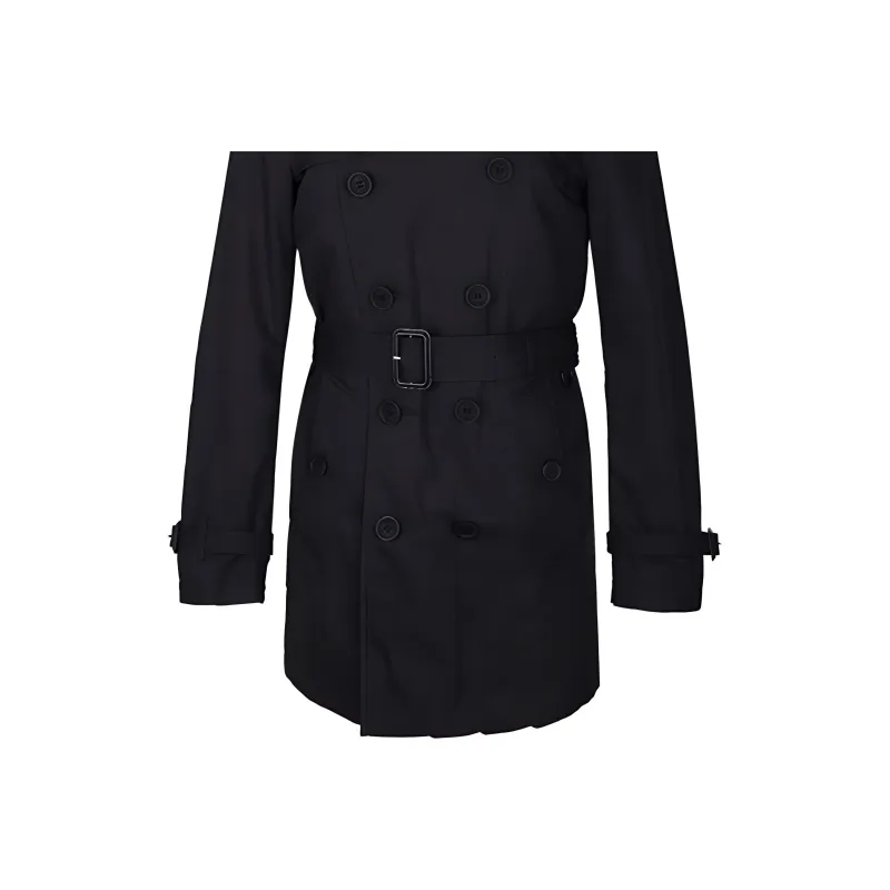Burberry Trench Coat Men's Black-3