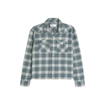 Hollister Shirt Men's Blue Plaid