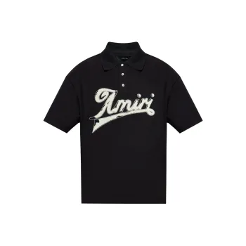AMIRI Logo Patch Short Sleeved Polo Shirt