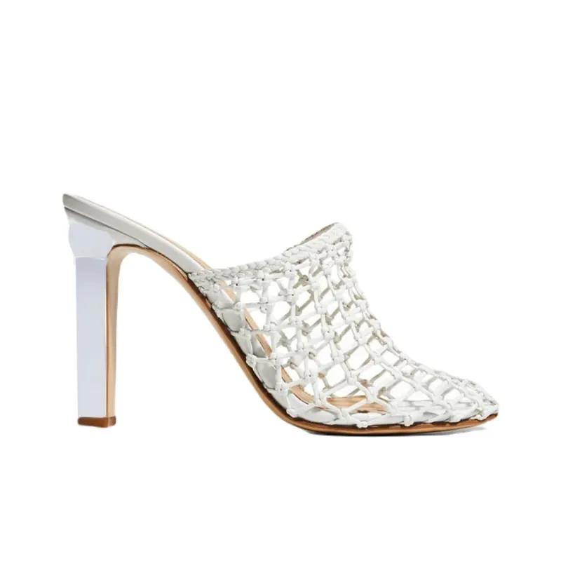 FERRAGAMO Slip Resistant Closed Toe Slippers Women's White-1