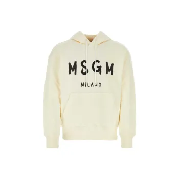MSGM Logo Printed Drawstring Hoodie