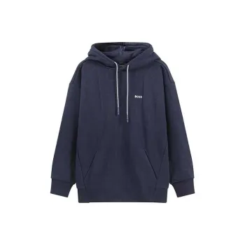 HUGO BOSS Logo embroidered Drawstring Hoodie