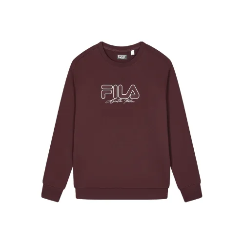 FILA Sweatshirts Men Wine Red