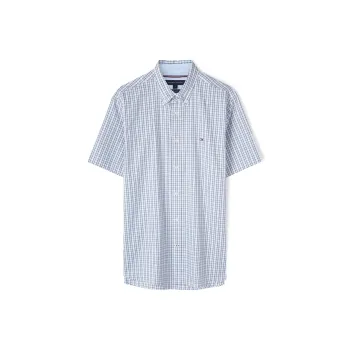 Tommy Hilfiger Shirt Men's Blue White Plaid