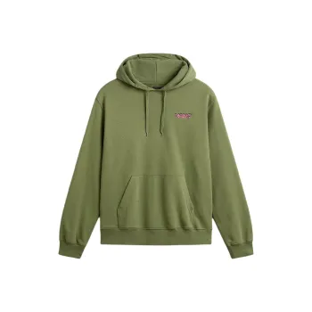 Vans Fiery Friend Pullover Hoodie Sweatshirt Men's Green