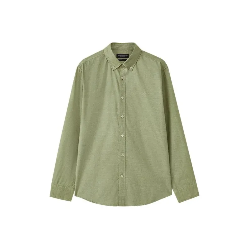 MARC OPOLO Shirt Men's Gray Pea Green-0