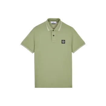 STONE ISLAND Compass patch Piqué Polo Shirt