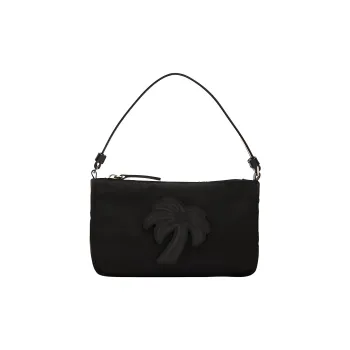 PALM ANGELS Big Palm Nylon Pouch Black