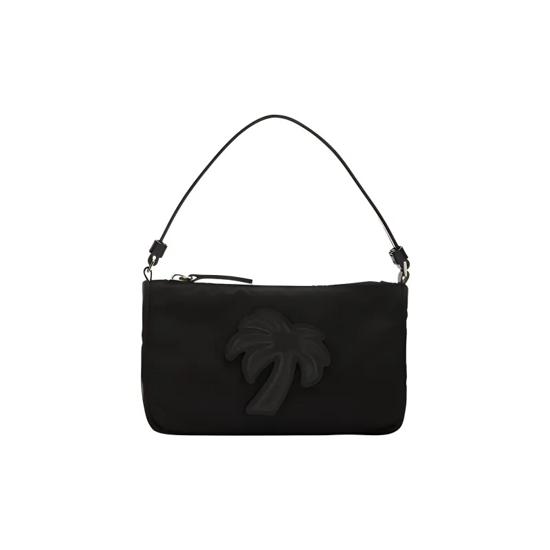 PALM ANGELS Big Palm Nylon Pouch Black-0