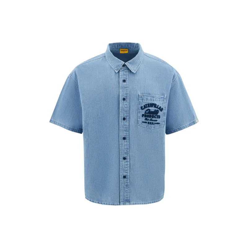 CAT Shirts Men Indigo-0