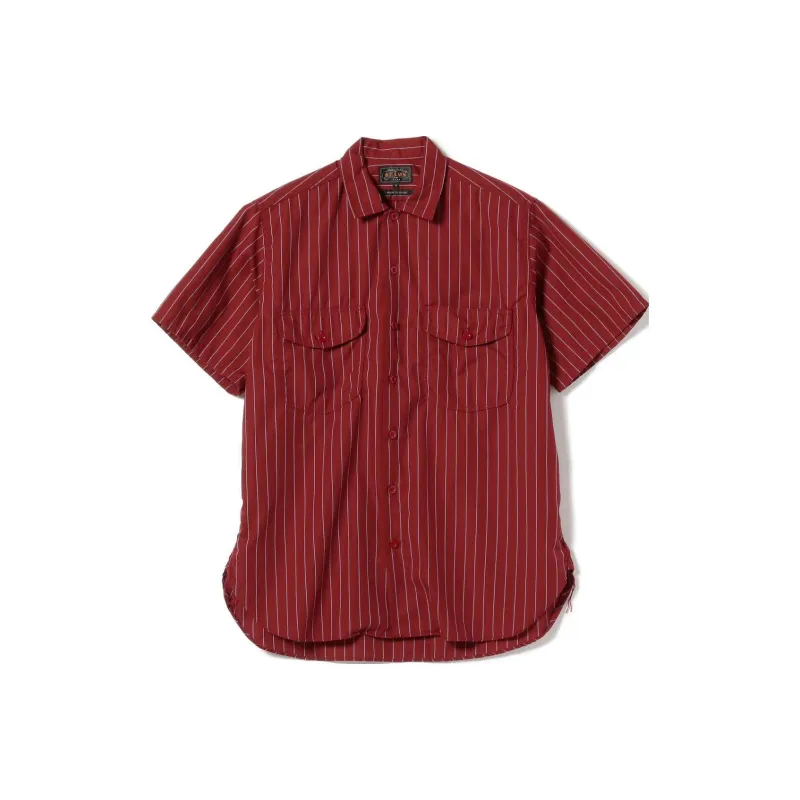 Beams Shirts Men Dark Red-0