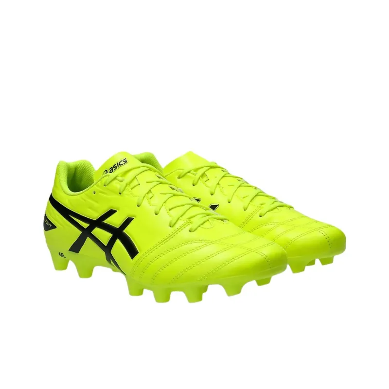 Asics Ds Light Club Anti Slip Wear Resistant Soccer Shoes Unisex Yellow Black-1