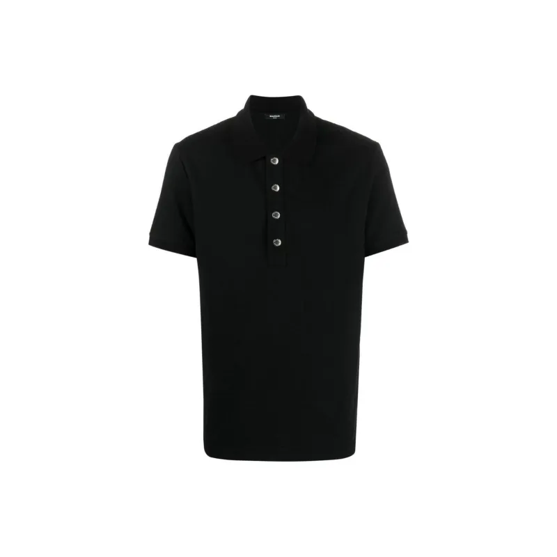 BALMAIN SS23 Polo Shirt Men's Black-0