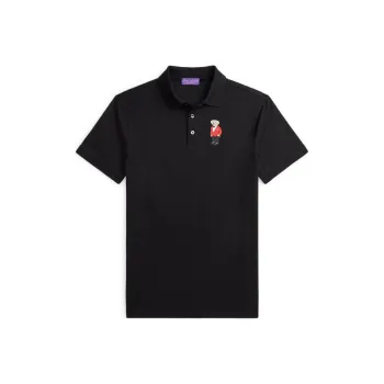 Ralph Lauren Purple Label Polo Bear embroidered Polo Shirt