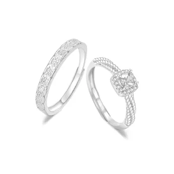 FANFRI Sterling Silver Rings Unisex Date Confession Box Sweet Adoration