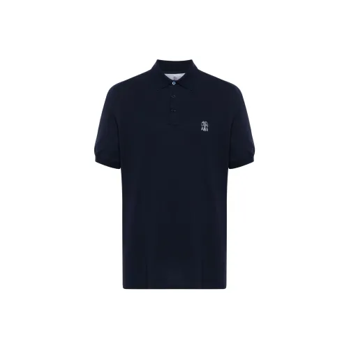Brunello Cucinelli Logo Embroidered Polo Shirt