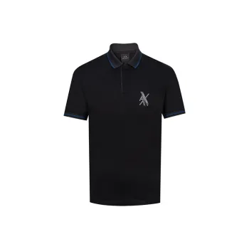 ARMANI EXCHANGE Polo Shirts Men Black
