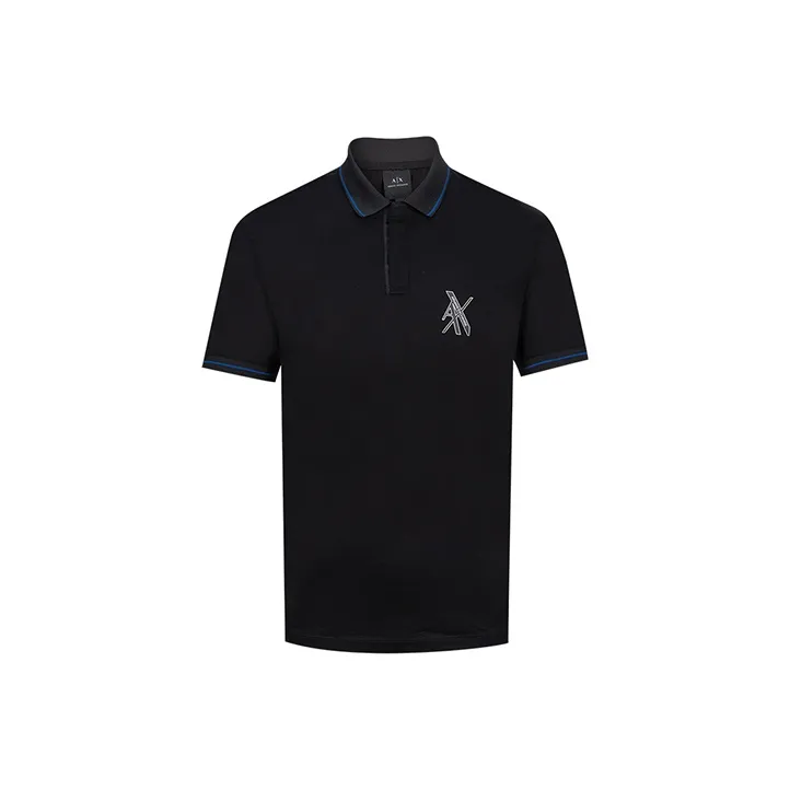 ARMANI EXCHANGE Polo Shirts Men Black-0