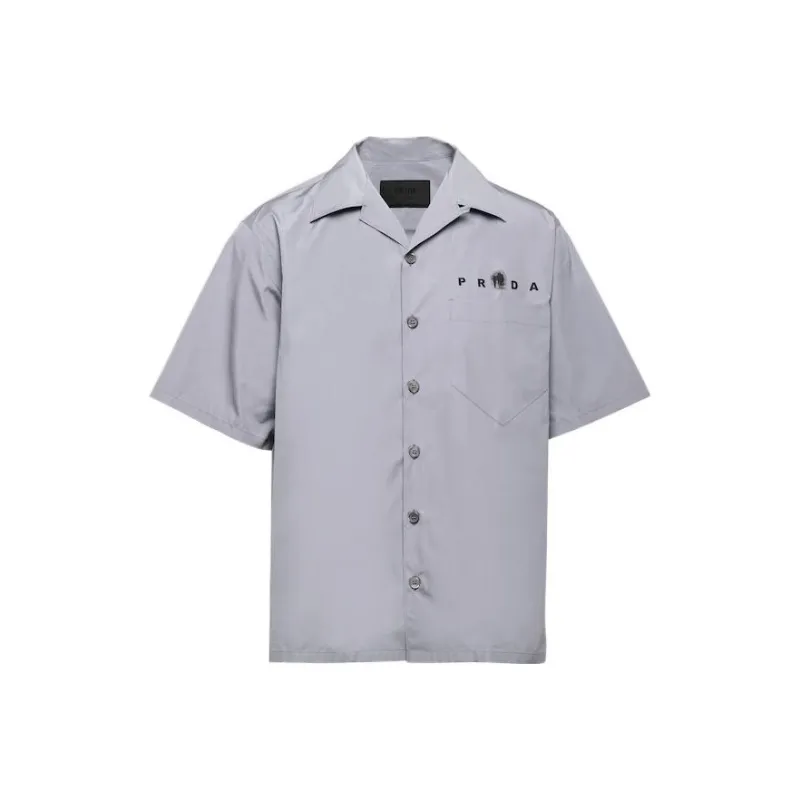 PRADA Shirts Men Gray-0