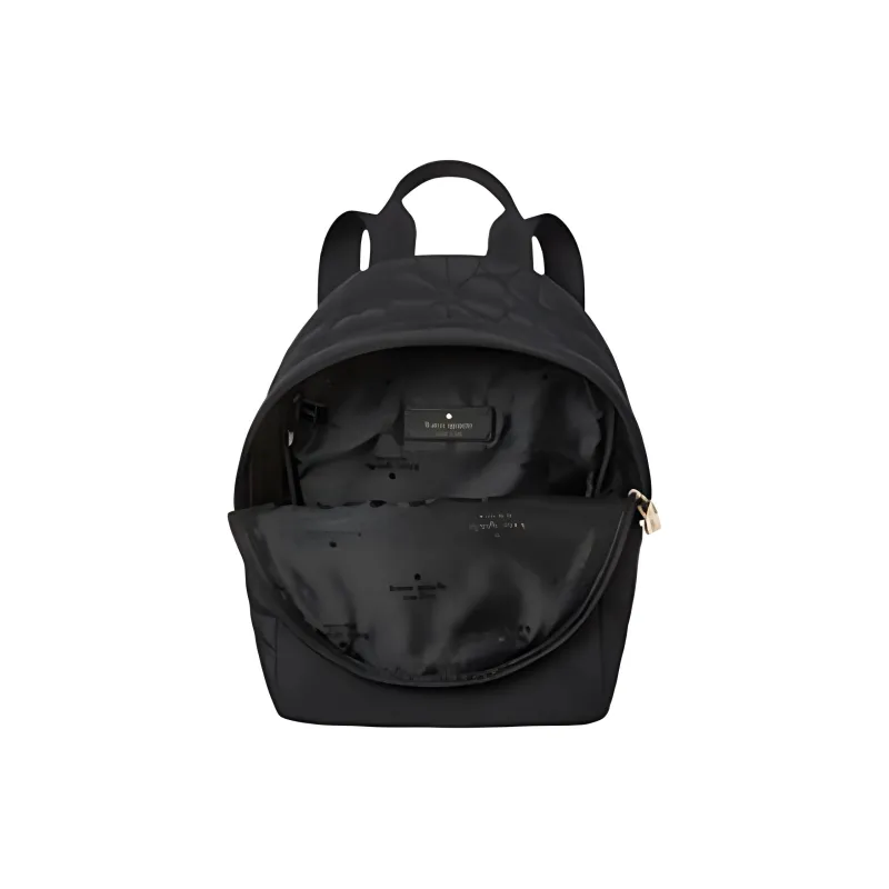 Kate Spade Spade Flower Fabric Backpack Mini Women's Black-1