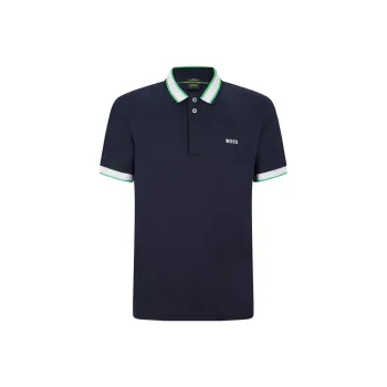HUGO BOSS Polo Shirts Men Navy Blue
