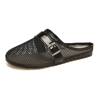Yamada Hyakuju Slippers Ecru, Black