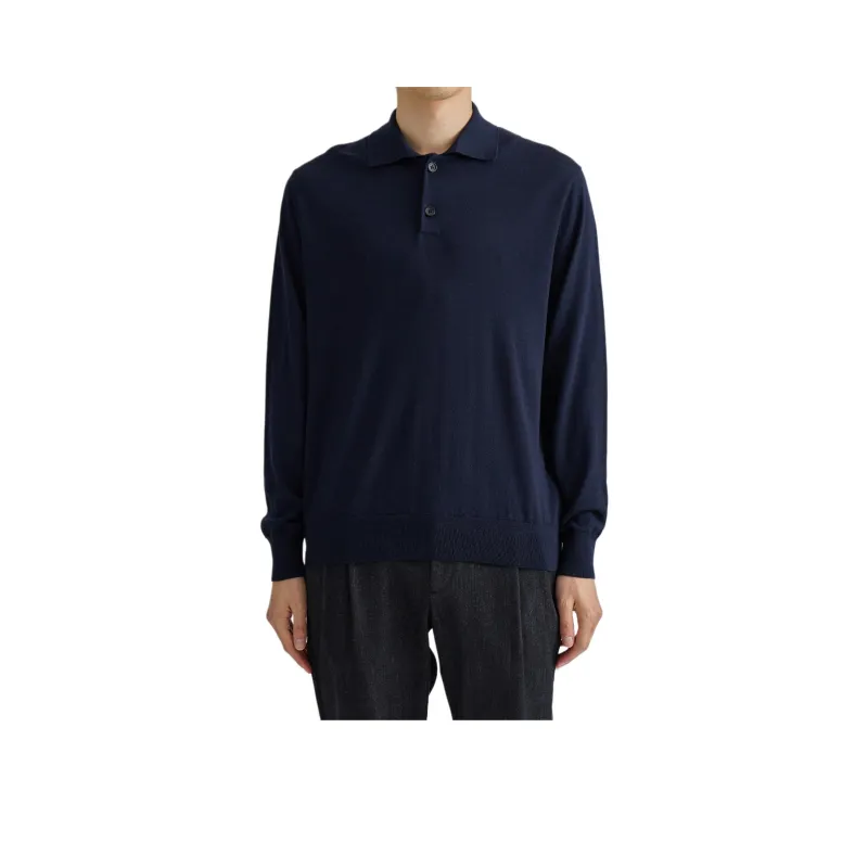 UNITED TOKYO FW24 Polo Shirt Men's Marine Blue-0