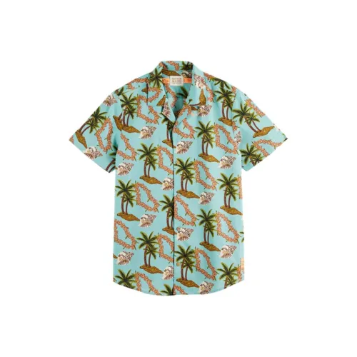 Scotch&Soda Shirt Men's Beach Mood Print